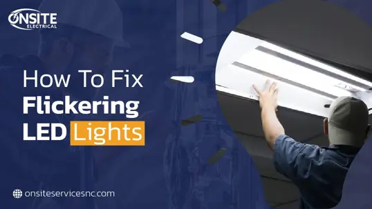 electrician working on light fixture